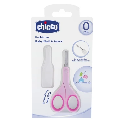 Ψαλιδάκι ασφαλείας με θήκη ροζ Chicco Physioclean H07-05912-10