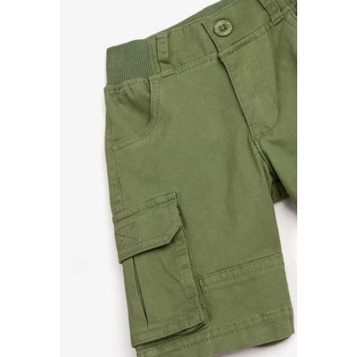 Παιδική βερμούδα για αγόρι hedge green 124-313102-2 Funky