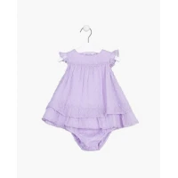 Βρεφικό φόρεμα για κορίτσι λιλά 318-7797AL-LILAC Losan