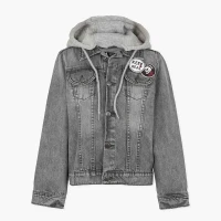 Παιδικό τζάκετ τζιν γκρί 31F-2001AL-GREY DENIM Losan