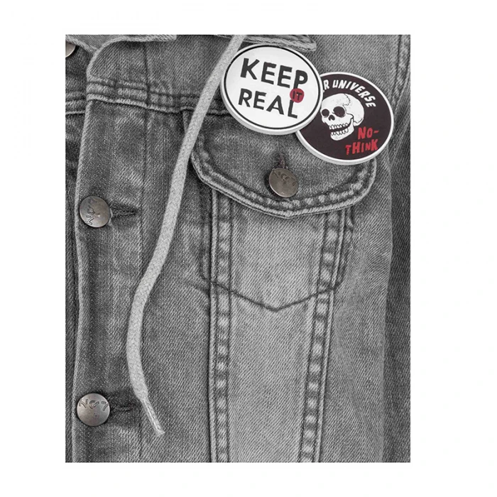 Παιδικό τζάκετ τζιν γκρί 31F-2001AL-GREY DENIM Losan