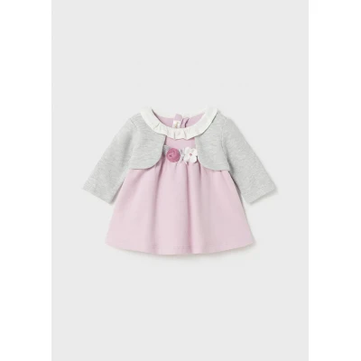 Βρεφικό φόρεμα για κορίτσι βιολετί 13-02843-020 MAYORAL NEWBORN