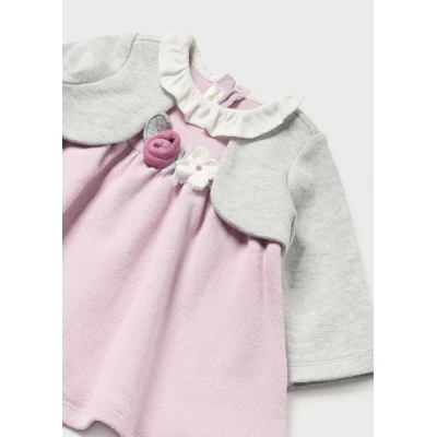 Βρεφικό φόρεμα για κορίτσι βιολετί 13-02843-020 MAYORAL NEWBORN