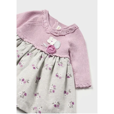Βρεφικό φόρεμα για κορίτσι βιολετί 13-02861-010 MAYORAL NEWBORN