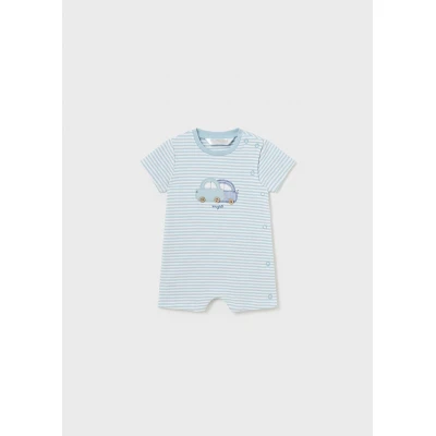 Βρεφικό φορμάκι για αγόρι σιέλ Better Cotton 24-01727-046 Mayoral Newborn