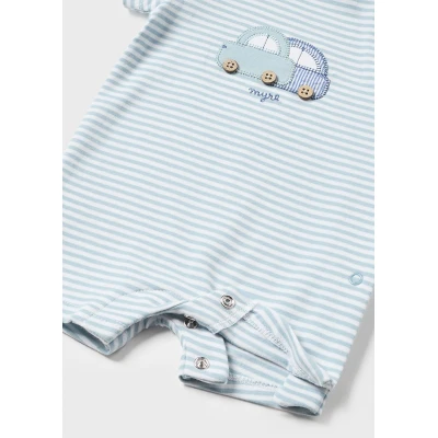Βρεφικό φορμάκι για αγόρι σιέλ Better Cotton 24-01727-046 Mayoral Newborn