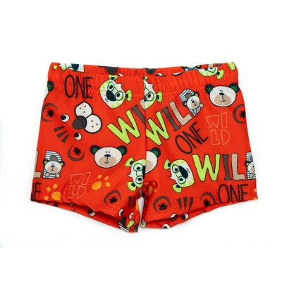 Παιδικό μαγιό Boxer για αγόρι Wild One κόκκινο S3-373-300 Tortue